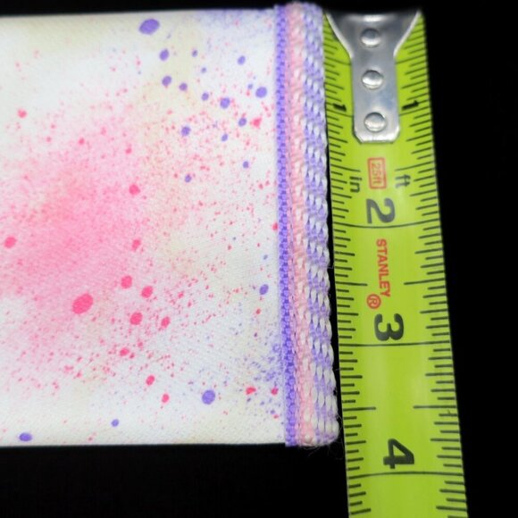 Vintage Barbie Mattel 1989 School Collection Wallet Pink Purple Paint Splatter - Picture 3 of 6